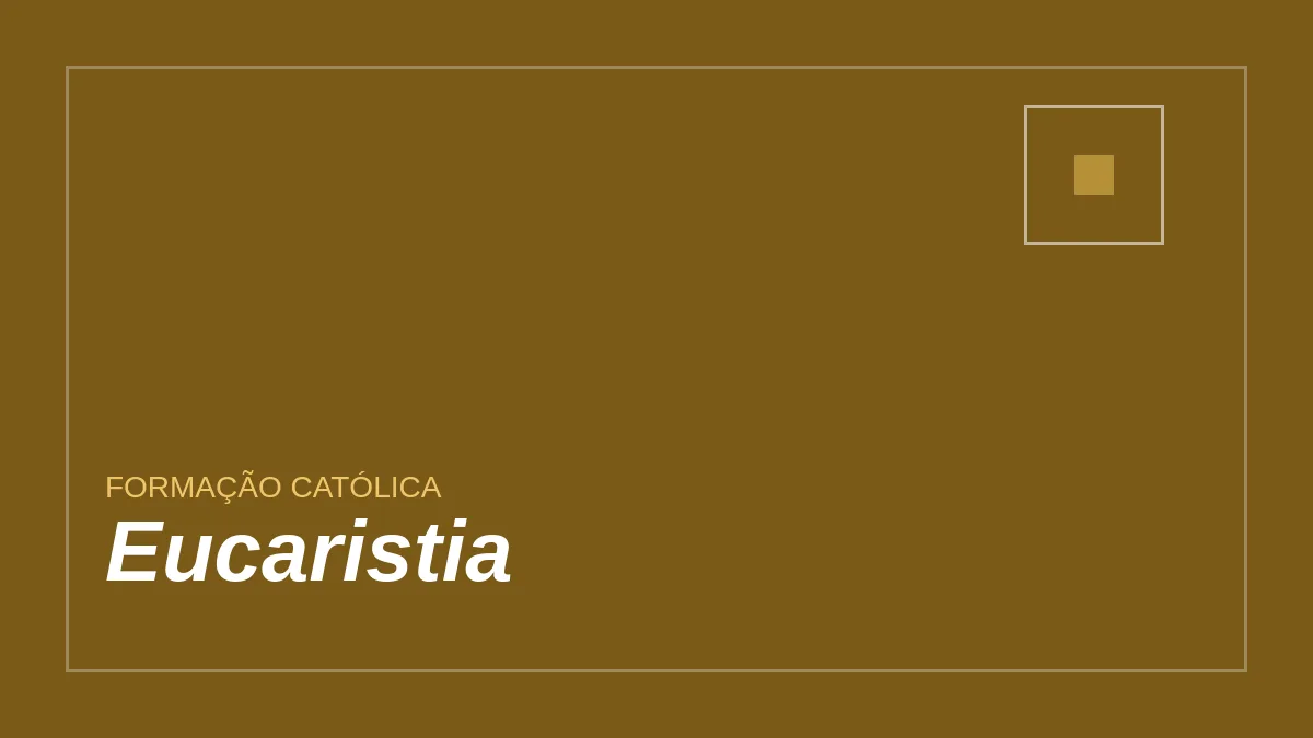 Capa editorial de Eucaristia