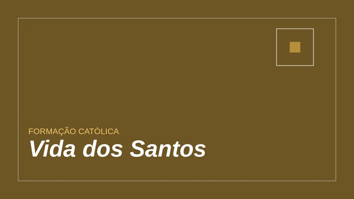 Capa editorial de Vida dos Santos