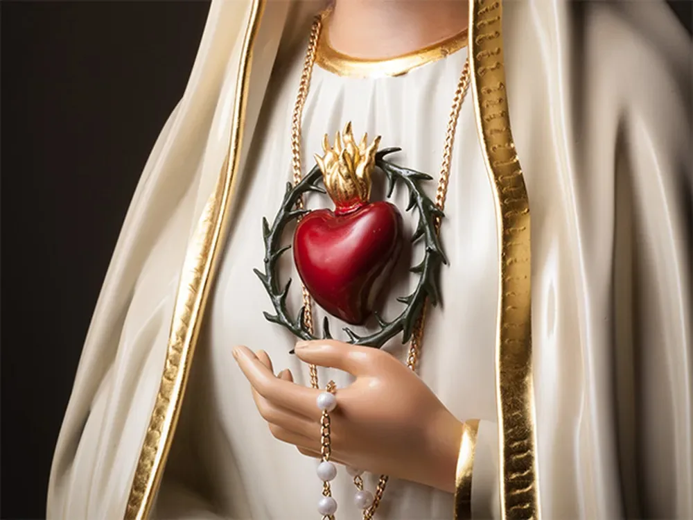 O Coração de Maria é cercado de espinhos